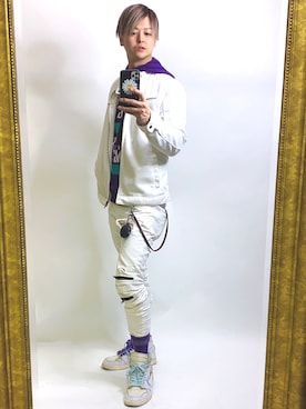 「fragment design（フラグメントデザイン）のアイテム（財布/小物）」を使った、NEOJAakaDJROODさん（メンズ・178cm）の春コーディネート