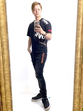 「fragment design（フラグメントデザイン）のアイテム（スニーカー）」を使った、NEOJAakaDJROODさん（メンズ・178cm）の夏コーディネート