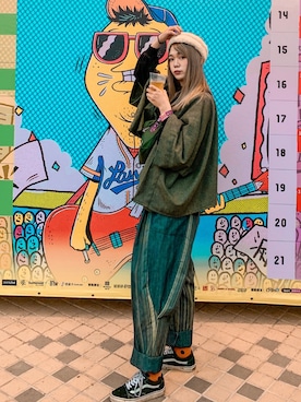 「SOU･SOU（ソウ・ソウ）のアイテム（その他アウター）」を使った、シン✎森森さん（レディース・164cm）の秋コーディネート