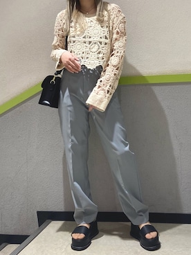 「SPINNS(スピンズ)のアイテム(キャミソール)」を使った、asukaさん(レディース・155cm)の春コーディネート