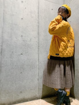 「RIPNDIP（リップンディップ）のアイテム（ジャケット/アウター）」を使った、Keyさん（レディース・159cm）の秋コーディネート