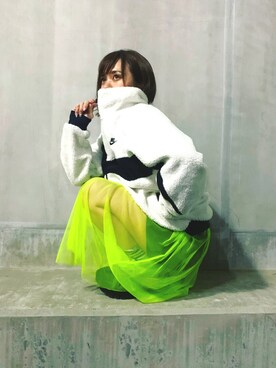 「ストリートカジュアル」｜「アイテム（ワンピース/ドレス）」を使った、Keyさん（レディース・159cm）の秋コーディネート