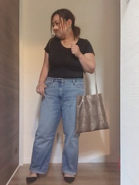 「H&M DIVIDED（エイチアンドエム　ディヴァイデッド）のアイテム（シューズ）」を使った、あぶーた★さん（レディース・154cm）の秋コーディネート