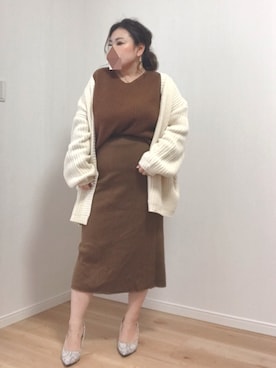 あぶーた★さん（レディース・154cm）の冬コーディネート