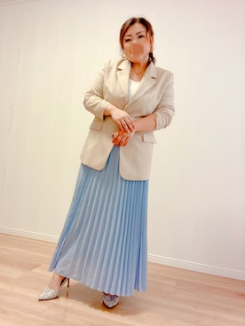 「youtube」｜「アイテム（ジャケット/アウター）」を使った、あぶーた★さん（レディース・154cm）の春コーディネート