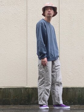 「417 EDIFICE（フォーワンセブンエディフィス）のアイテム（帽子）」を使った、ときヲりぴーと ときヲさん（メンズ・173cm）の春コーディネート