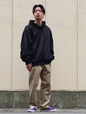 「アイテム（ジャージ）」を使った、ときヲりぴーと ときヲさん（メンズ・173cm・20代）の春コーディネート