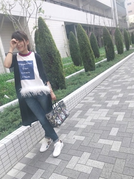 「GRL（グレイル）のアイテム（その他アウター）」を使った、@iri *さん（レディース・157cm）の夏コーディネート