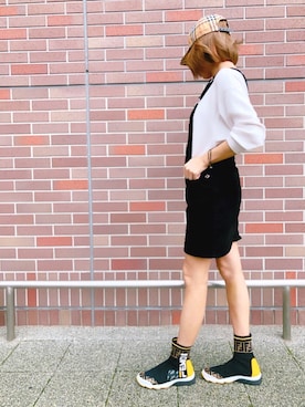 「stradivarius（ストラディバリウス）のアイテム（オールインワン・サロペット）」を使った、@iri *さん（レディース・155cm）の秋コーディネート