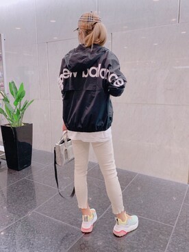 「NEW BALANCE（ニューバランス）のアイテム（その他アウター）」を使った、@iri *さん（レディース・155cm）の秋コーディネート