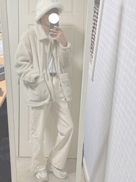 「消えそうな色コーデ」｜「アイテム（ブルゾン）」を使った、KEISHIさん（メンズ・178cm）の冬コーディネート