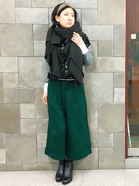 「loaf（ローフ）のアイテム」を使った、NaNa さん（レディース・155cm）の冬コーディネート