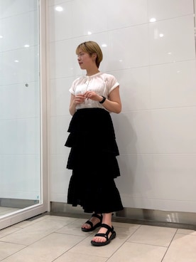 「LAATO（ラート）のアイテム」を使った、heikoushihenkei310さん（レディース・159cm）の春コーディネート