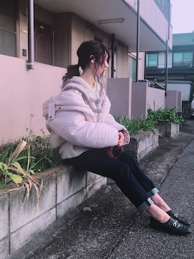 「chico_（チコ）のアイテム（ジャケット/アウター）」を使った、naoさん（レディース・156cm）の冬コーディネート