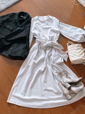 「ebure（エブール）のアイテム」を使った、naoさん（レディース・156cm）の冬コーディネート