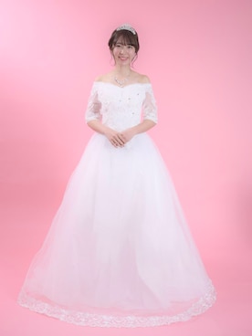 「ウェディングドレス」｜「アイテム（ワンピース/ドレス）」を使った、まゆゆさん（レディース・160cm）の冬コーディネート