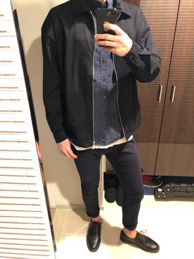 「jiggys shop（ジギーズショップ）のアイテム（ジャケット/アウター）」を使った、shoさん（メンズ・178cm）の春コーディネート