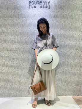 「FONCE（フォンセ）のアイテム」を使った、shimakoさん（レディース・159cm）の春コーディネート