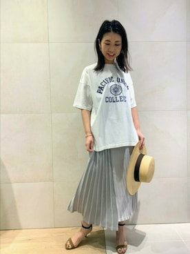 「REMI RELIEF（レミレリーフ）のアイテム」を使った、shimakoさん（レディース・159cm）の春コーディネート