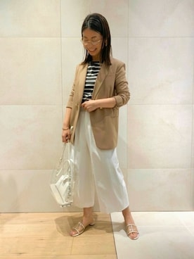 「LEMINOR（ルミノール）のアイテム」を使った、shimakoさん（レディース・159cm）の春コーディネート