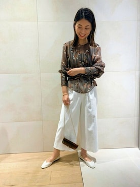 「FONCE（フォンセ）のアイテム」を使った、shimakoさん（レディース・159cm）の春コーディネート