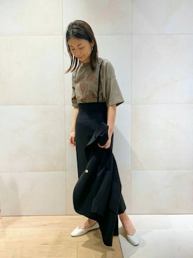 「REMI RELIEF（レミレリーフ）のアイテム」を使った、shimakoさん（レディース・159cm）の春コーディネート