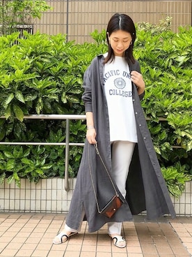 「REMI RELIEF（レミレリーフ）のアイテム」を使った、shimakoさん（レディース・159cm）の春コーディネート