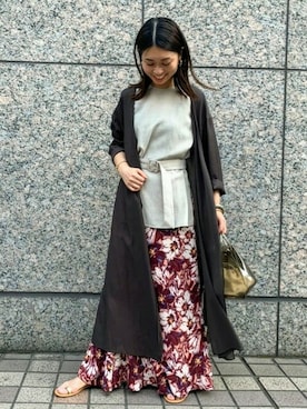 「FONCE（フォンセ）のアイテム」を使った、shimakoさん（レディース・159cm）の春コーディネート
