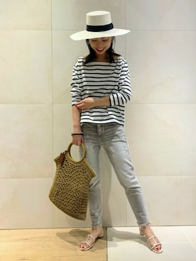 「upperhights（アッパーハイツ）のアイテム」を使った、shimakoさん（レディース・159cm）の春コーディネート