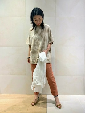 「FONCE（フォンセ）のアイテム」を使った、shimakoさん（レディース・159cm）の春コーディネート