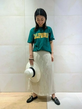 「FONCE（フォンセ）のアイテム」を使った、shimakoさん（レディース・159cm）の春コーディネート