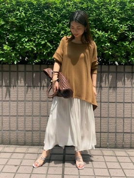 「FONCE（フォンセ）のアイテム」を使った、shimakoさん（レディース・159cm）の春コーディネート