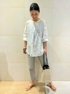 「upperhights（アッパーハイツ）のアイテム」を使った、shimakoさん（レディース・159cm）の春コーディネート