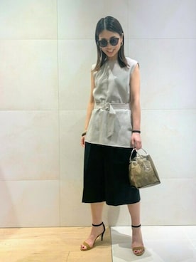 「FONCE（フォンセ）のアイテム」を使った、shimakoさん（レディース・159cm）の夏コーディネート