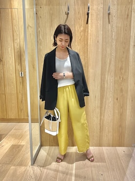 「FONCE（フォンセ）のアイテム」を使った、shimakoさん（レディース・159cm）の夏コーディネート