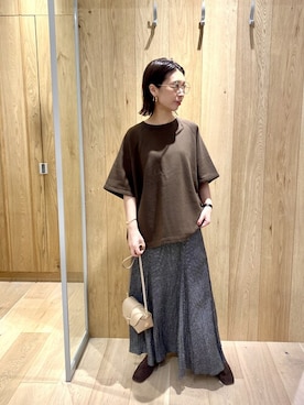 「Rougevif」｜「アイテム（スリッポン）」を使った、shimakoさん（レディース・159cm）の秋コーディネート