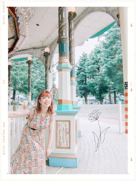 「お気に入りコーデ」｜「アイテム（ワンピース/ドレス）」を使った、しんでぃーさん（レディース・157cm）の夏コーディネート