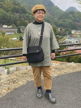「SM2（エスエムツー）のアイテム（ハンチング/ベレー帽）」を使った、ゆーみんさん（レディース・150cm）の秋コーディネート