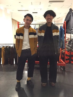 「RRL（ダブル アール エル）のアイテム（スラックス）」を使った、takumiさん（メンズ・170cm）の秋コーディネート