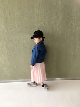 「NEW BALANCE（ニューバランス）の◆new balance KV996（スニーカー）」を使った、yunyunさん（キッズ・100cm）の春コーディネート