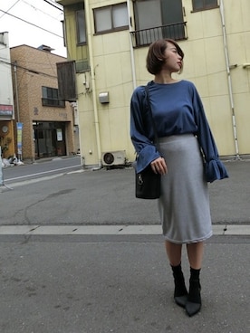 「Futier land（フューティアランド）のアイテム」を使った、rinaさん（レディース・157cm）の春コーディネート