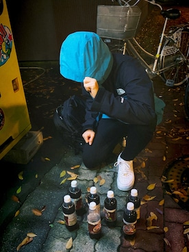 「northface」｜「アイテム（ブルゾン）」を使った、拓さん（メンズ・177cm）の秋コーディネート