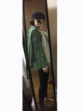 「NUMERALS（ヌメラルズ）のアイテム」を使った、koさん（レディース・164cm）の冬コーディネート