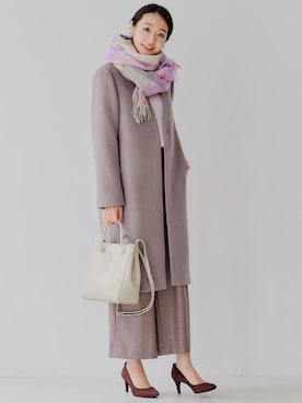 「green label relaxing（グリーンレーベルリラクシング）のアイテム（その他アウター）」を使った、kawamura_sさん（レディース・164cm）の秋コーディネート