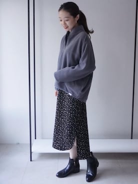 「ブーツスタイル」｜「アイテム（シャツワンピース）」を使った、kawamura_sさん（レディース・164cm）の秋コーディネート