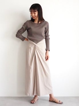 「OUTERSUNSET（アウターサンセット）のアイテム」を使った、kawamura_sさん（レディース・164cm）の春コーディネート