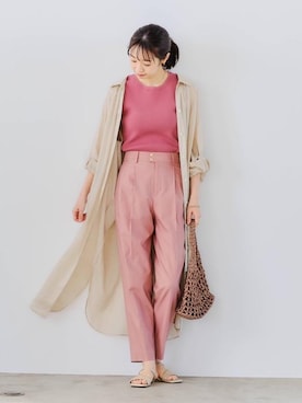 「Laugoa（ラウゴア）のアイテム（ハンドバッグ）」を使った、kawamura_sさん（レディース・164cm）の春コーディネート