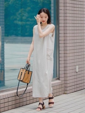 「LAURA DI MAGGIO（ローラディマッジオ）のアイテム」を使った、kawamura_sさん（レディース・164cm）の夏コーディネート