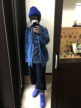 「FACETASM（ファセッタズム）のアイテム」を使った、寺田イス銀河さん（メンズ・178cm）の春コーディネート