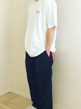 「SASQUATCHfabrix.（サスクワァッチファブリックス）のアイテム（スリッポン）」を使った、HIROYUKIさん（メンズ・171cm）の春コーディネート